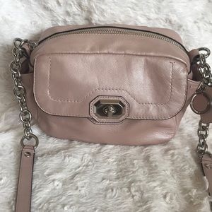 BNWT COACH PURSE!! Pink with silver hardware. Never carried, stayed in closet